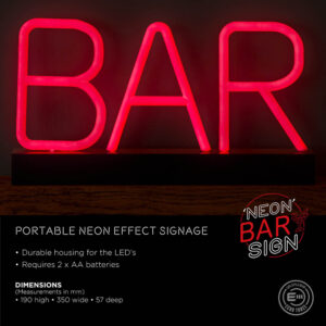 neon bar sign info