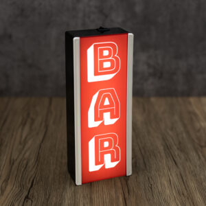 vertical bar sign lightbox