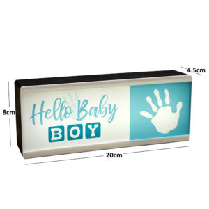 baby boy sign light dimensions
