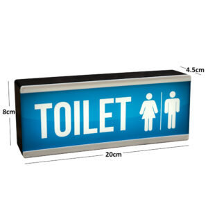 toilet sign blue dimensions