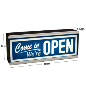 open sign dimensions