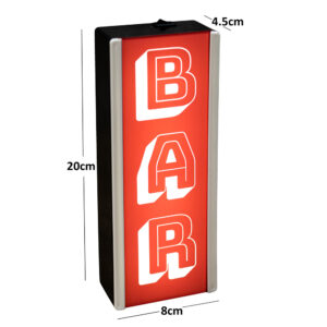light up bar sign dimension
