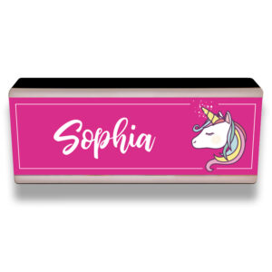 personalised girls room light unicorn