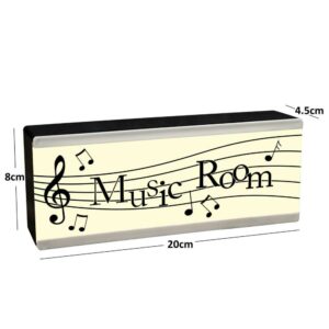 music room light sign