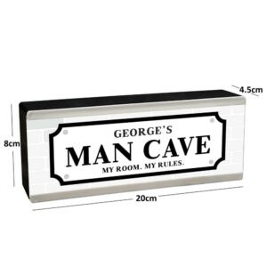 man cave personalised light