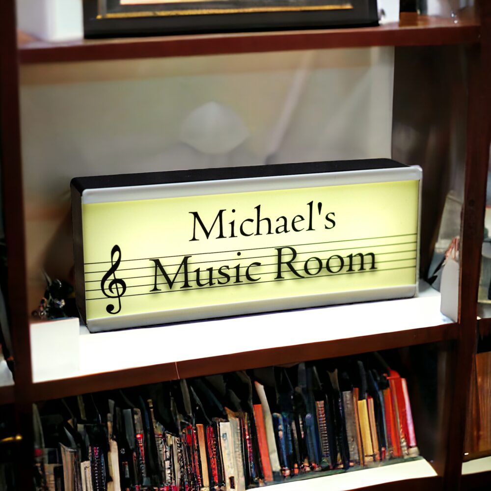 personalised music room light