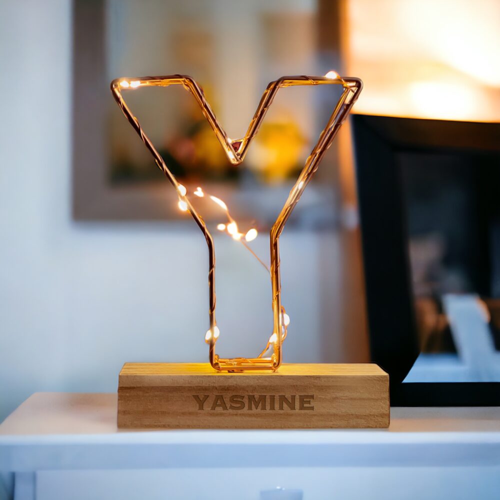 personalised letter light y
