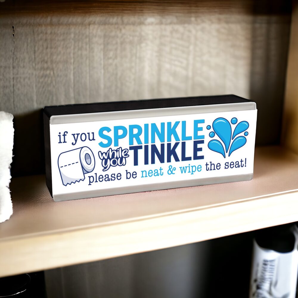 sprinkle tinkle sign