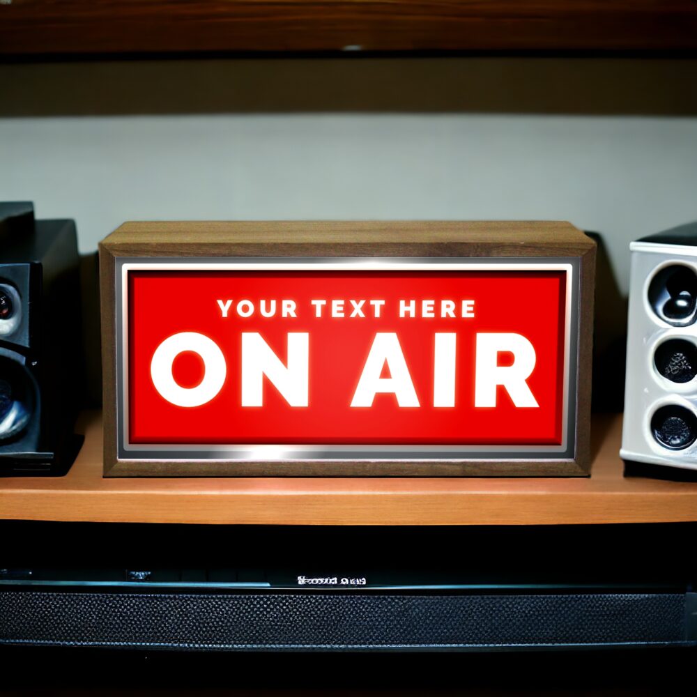 Personalised Light Box On Air