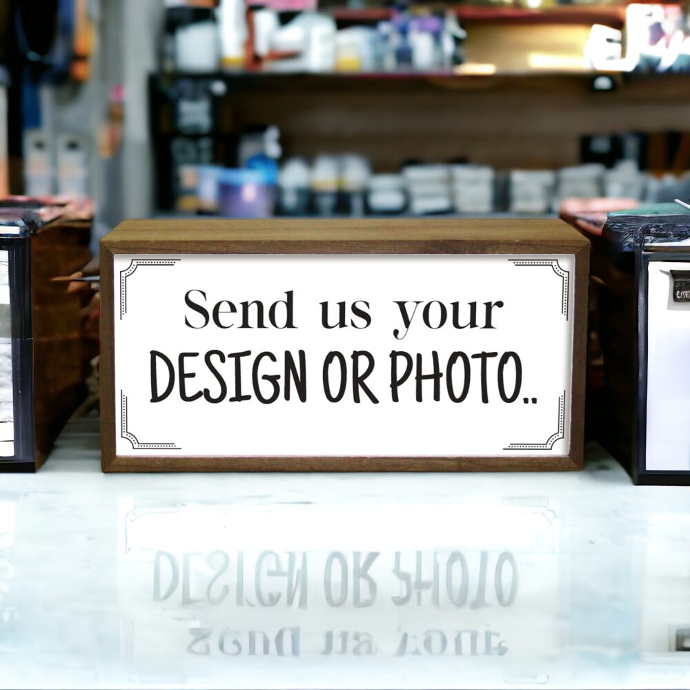 Personalised Light Box Upload Logo File
