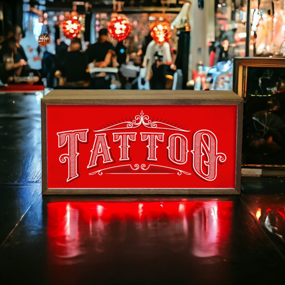 Light Box Tattoo Parlour Sign