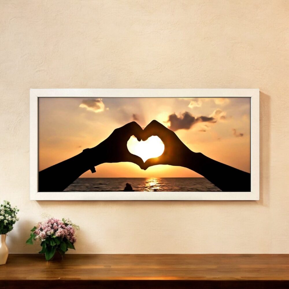 Wall Art Framed Print Home Heart Hands