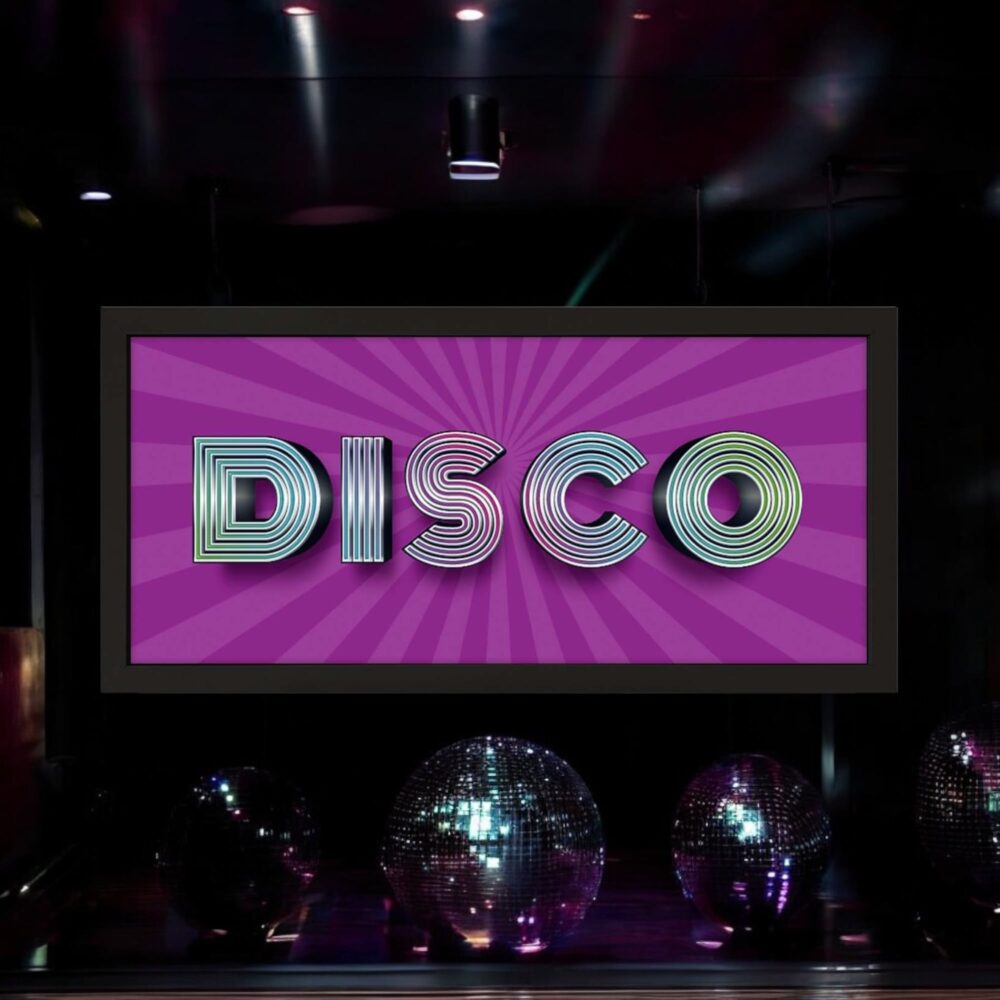 Wall Art Framed Print Home Disco Fever