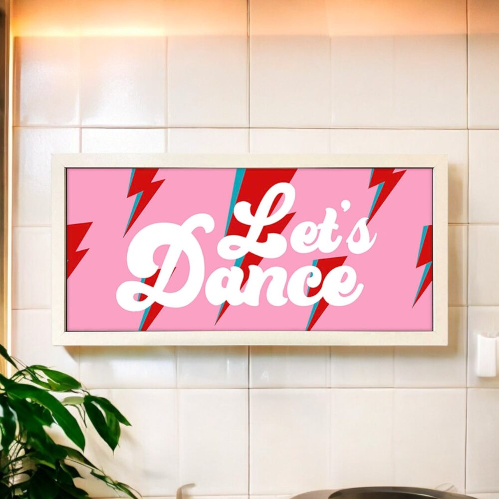 Wall Art Framed Print Home Let's Dance