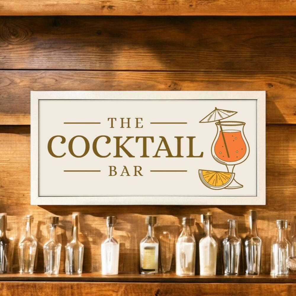 Wall Art Framed Print Home The Cocktail Bar