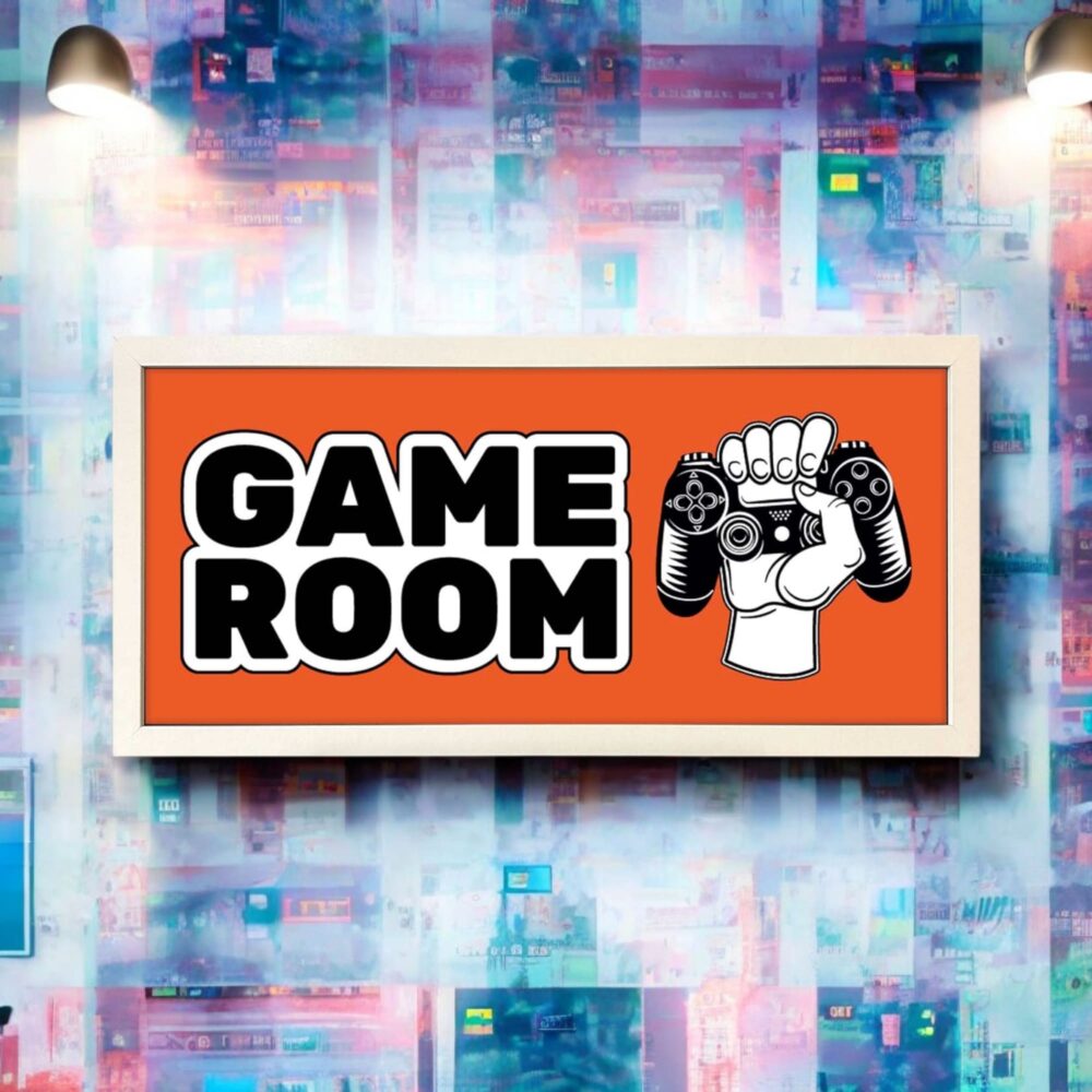 Wall Art Framed Print Kids Game Room