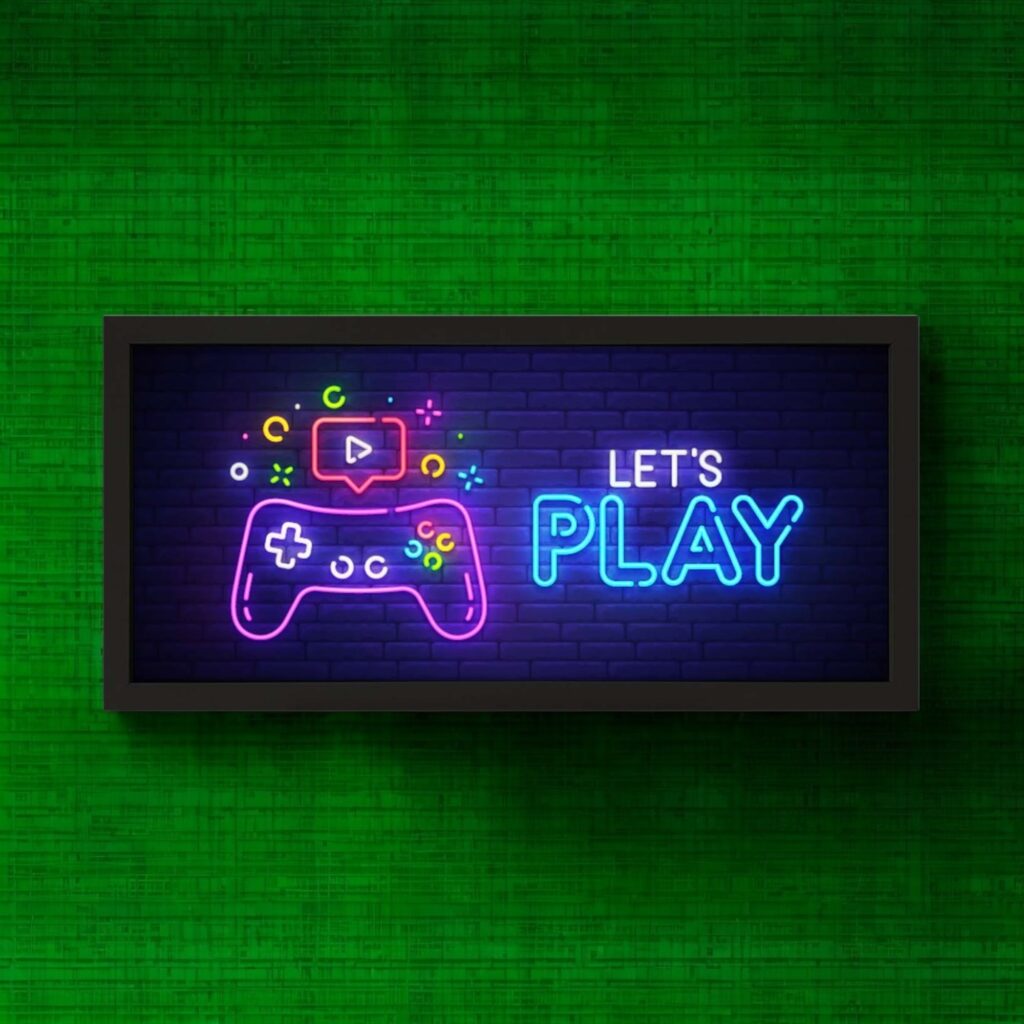 Wall Art Framed Print Kids Let's Play